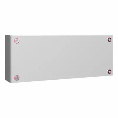 RITTAL Enclosure: Light Gray, Steel, 7 in x 19 in x 5 in, NEMA 1/12/3R/4 - Metallic Boxes