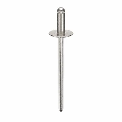 POP AVDEL Large Flange Blind Rivet, 0.122" dia, 1.607" L, PK500 - Large Flange Blind Rivets