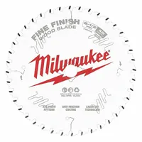 MILWAUKEE Circular Saw Blade: 6 1/2 in Blade Dia., 40 Teeth, 0.06 in Cut Wd, 5/8 in Arbor Size (MPN 48-40-0622)