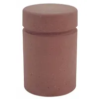 Decorative Bollard: Round Shape, Red, 19 in Overall Ht, 14 in Overall Lg, 14 in Overall Wd (MPN TF6000W22)