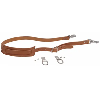 KLEIN TOOLS Tool Bag Shoulder Straps: Tool Bag Shoulder Straps, 1 in Overall Wd, Leather - Tool Bag Straps