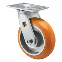 PEMCO Caster: Swivel, No Brake, Polyurethane, 4 in Wheel Dia, 2 in Wheel Wd, 5 5/8 in Mounting Ht (MPN ES4X2AN)