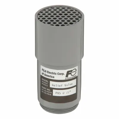 FUJI ELECTRIC Blower Relief Valve: Pressure, 68 in wc Preset Limit - Pressure & Vacuum Relief Valves for Regenerative Blowers