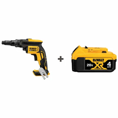DEWALT Screwdriver Kit: 2,000 RPM No Load Speed, Brushless, 4.0 Ah, 20 V DC Volt - DEWALT Cordless Screwdrivers & Screw Guns