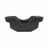 Drain Pan: Polypropylene, 3 L Capacity, 6 13/32 in Overall Ht, 12 11/32 in Overall Lg, Black (MPN 8830)