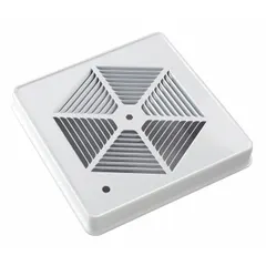 Replacement grille for BROAN ventilation fans. Compatible with manufacturer part number 511. Used to replace damaged or missing grilles, restoring proper airflow and appearance in residential or light-commercial HVAC systems.