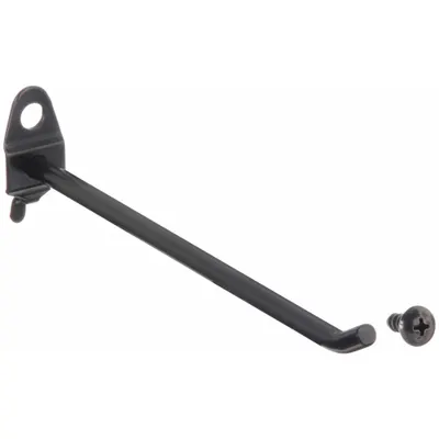 OEM Single Rod Pegboard Hook: 1/4 in Peg Hole - Hooks for Round-Hole Pegboard