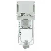 SMC Air Filter: Coalescing, 3/4 in NPT, 5 micron, 145 psi Max Op Pressure, Metal Bowl, Auto Drain (MPN AF50-N06D-8Z-D)