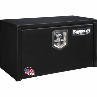 BUYERS PRODUCTS Underbody Truck Box: Underbody Truck Box, Single Drop-Down Door Door, Black - Single Drop-Down Door Boxes