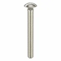 Carriage Bolt: Square Neck, 3/8"-16 Thread Size, 3 1/2 in lg, Stainless Steel, 316, Plain (MPN BULK-BOLT-4997)