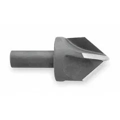 This KEO countersink features an 82° included angle and four flutes for efficient chip evacuation. The 1-1/4 in body diameter is suited for creating conical recesses for flat-head fasteners in metalworking applications. TiN-coated cobalt construction provides wear resistance for use in drill presses and CNC machines.
