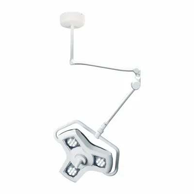 BURTON Examination Light: LED, 45,000 lux @ 1 m, Ceiling, 4300K, 92 CRI, 84 W Watt - Ceiling-Mount Medical Lights