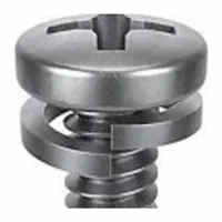 SEMS Screw: Split Lock, M5x0.80 Thread Size, 20 mm Lg, Stainless Steel, Passivated, Pan, 10 PK (MPN 1-MPL-5-20)
