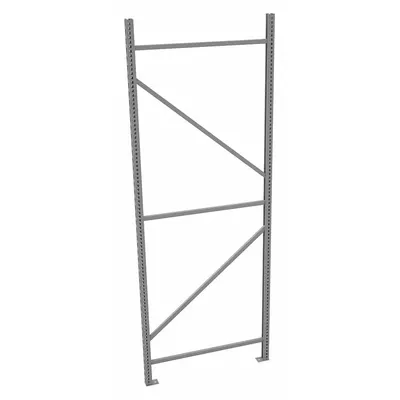 TENNSCO Bulk Storage Upright Frame: 96 in Overall Ht, 14 ga, 17,000 lb Load Capacity - Standard Welded Uprights for Bulk Racks