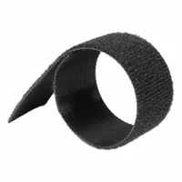 Hook-and-loop strap roll with back-to-back design, allowing both sides to fasten. Measures 1 inch wide by 50 feet long. Used for bundling, fastening, and organizing cables, hoses, or tools in industrial settings