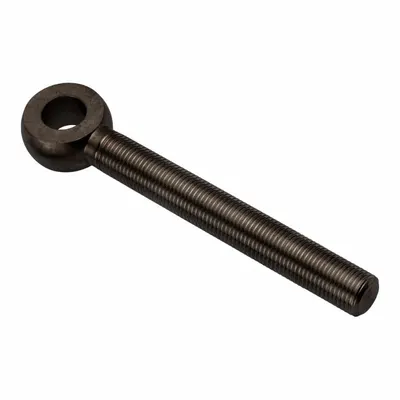 AMPG Fixed Rod End: Stainless Steel, Black Oxide, 5 in Hole Center-to-End Lg - Stainless Steel Male Threaded Fixed Rod Ends