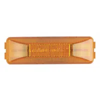MAXXIMA Clearance Marker Light: Clearance Light, LED, Rectangular, Surface Mount, Amber, Base, IP67