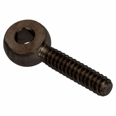 AMPG Fixed Rod End: Steel, Black Oxide, 45 mm Hole Center-to-End Lg, Left Hand - Steel Male Threaded Fixed Rod Ends