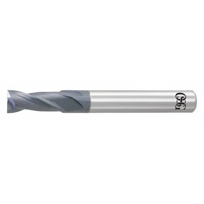 OSG Square End Mill: Carbide, WXL Coated, 2 Flute, 5/64" Mill Dia, 5/32" LOC - Carbide Square End Mills for Hardened Materials