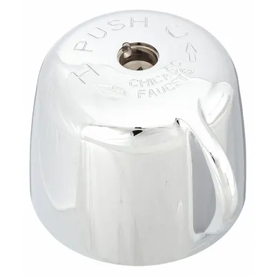 CHICAGO FAUCETS Handle: Chicago Faucets, For Metermix Series, Knob Handle, Use with Hot/Cold Water Temp - Metering Faucet Handles
