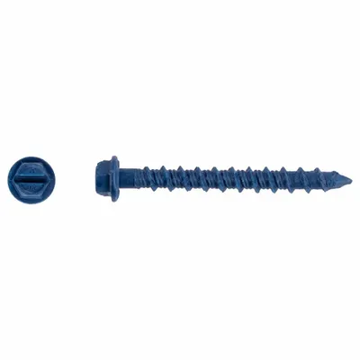 TAPCON Hex-Head Screw Anchor, 3/16 in Dia, Steel, 100 PK - Hex-Head Screw Anchors