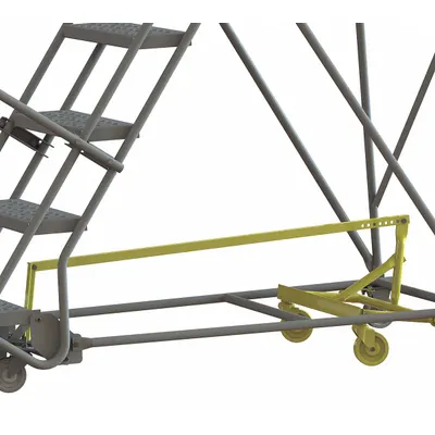 TRI-ARC Ladder Caster Kit: For Stepladders, Swivel, 2 Casters