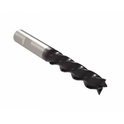 WIDIA HANITA Square End Mill: Carbide, AlTiN Coated, 4 Flute, 3/4" Mill Dia, 2-1/4" LOC - Fast-Cutting Carbide Square End Mills for Steel & Cast Iron