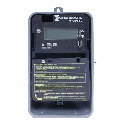 INTERMATIC Electronic Timer: 24 hr, Not Astronomic, 120-277V AC, SPST - Digital Timer Switches