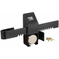 RANGER LOCK Padlock Guard with Lock: Steel, Black, 15 in Guard Lg, 4 in Guard Wd, 9 in Guard Ht (MPN RDPO-HP)