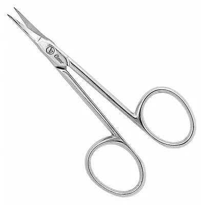 CLAUSS Scissors: Ambidextrous, 3 1/4 in Overall Lg, Straight, Steel, Pointed - All-Metal Scissors