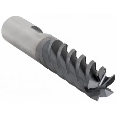 CLEVELAND Square End Mill: Carbide, TiAlN Coated, 5 Flute, 1" Mill Dia, 1-1/8" LOC - Carbide Square End Mills for Hardened Materials
