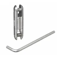 HUBBELL WIRING DEVICE-KELLEMS Pulling Grip Swivel: 2,250 lb Breaking Strength, Stainless Steel (MPN 20308001A)