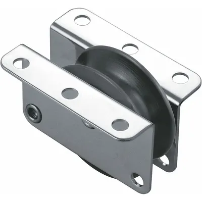 RONSTAN Pulley Block: Pulley Block, Mounted, Upright Mount, 1,100 lb Working Load Limit - Upright-Mount Pulley Blocks