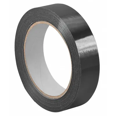 TAPECASE Bag Sealing Tape: 3/8 in Tape Wd, 72 yd Tape Lg, Black, 2.4 mil Tape Thick