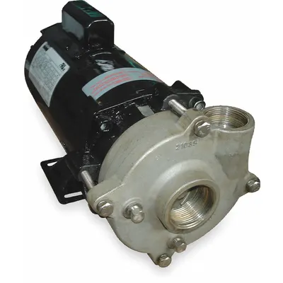 Dayton Centrifugal Pump: 3/4 hp, 115/230V AC, 50 ft Max Head, 1 1/4 in, 1 in Intake and Disch - 1/4 to 3/4 HP Straight Centrifugal Pumps