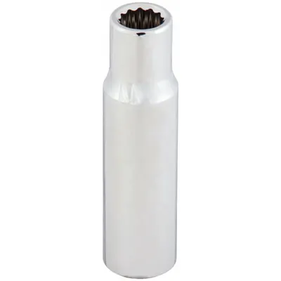 WESTWARD Socket: Metric, 1/2 in Drive Size, 29 mm Socket Size, 12-Point, Deep, Chrome - 1/2" Drive Hand Sockets