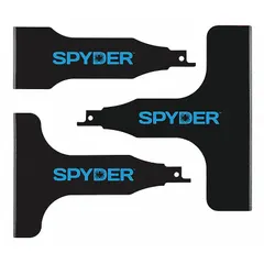 This blade set includes steel scraper blades 6 inches in length, designed for use with reciprocating saws. The Spyder Scraper™ blades are suited for scraping applications such as removing roofing, flooring, tile, and adhesives during demolition and renovation tasks.