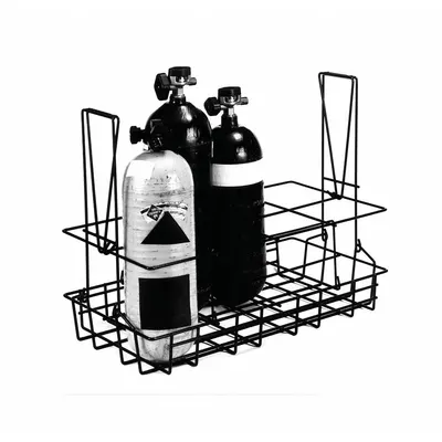 GROVES Collapsible Bottle Carrier: 15 5/8 in Wd (MPN BC-8) - Cylinder Carts for SCBA