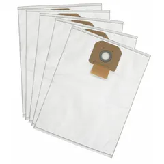 Replacement 1-ply fleece vacuum bag for dry pickup only. Compatible with DEWALT DWV010 and DWV012 shop vacuums. Standard bag for general workshop and construction cleanup.