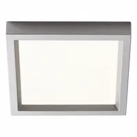 Square Downlight: 4 in Dia, Silver, 5/8 in Ht, 650 lm, 4000K, 10 W, 120/277V AC (MPN S4S840K7ALZ10U)