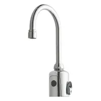CHICAGO FAUCETS Bathroom Sensor Faucet: HyTronic Gooseneck, Cast Brass, Polished Chrome Finish (MPN WWG116.223.AB.1T)