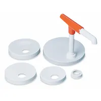 SAN JAMAR Pump and Lid Kit: White, 8 in Overall Wd, 11 1/2 in Overall Dp, 1 3/4 in Overall Ht, P7410