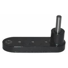 This offset drill attachment is designed for use with standard drill chucks and threaded drill bits. With an overall length of 3 1/4 inches, it enables drilling and driving in confined spaces where a standard drill cannot fit. Suitable for metalworking, woodworking, and general construction tasks.