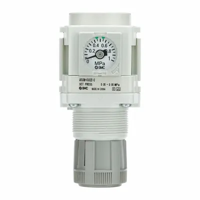 SMC Regulator: Die-Cast Zinc, 1/8 in Rc, 7.251887 psi to 123.2821 psi, 1 MPa Max Op Pressure - SMC FRL Air Regulators