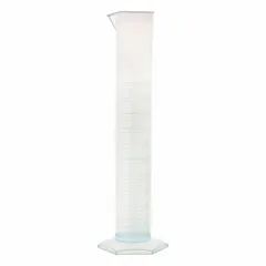 Polypropylene Graduated Cylinder, 500 mL, TC, Hexagon Base, Colorless