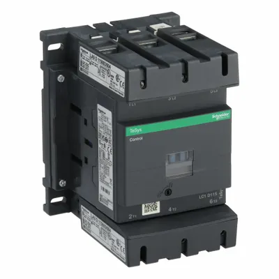 SCHNEIDER Magnetic Contactor: Non-Reversing, 3 Poles, 3NO Contacts, 115 A - Non-Reversing IEC Contactors