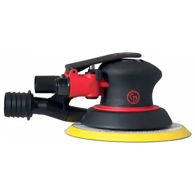 CHICAGO PNEUMATIC Air Orbital Sander: 6 in Disc, Pressure Sensitive Adhesive, 3/16 in Orbit - Self-Vacuum Random Orbital Sanders