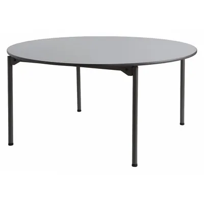 ICEBERG Folding Table: Round Table Shape, Gray Tabletop, 30 in, 60 in Overall Dia - Standard Folding Tables