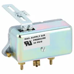 Pneumatic positioner for damper actuators and pneumatic valves. Provides precise positioning control for modulating air flow in HVAC and process control systems. Compatible with Siemens Model 599 pneumatic actuators.