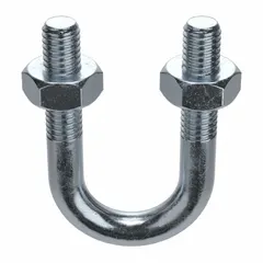 This steel U-bolt is designed for securing 1/2 in pipe, conduit, or tubing to structural supports. It features a 3/8"-16 thread size and a 2 1/4 in inside height. Supplied in a 10-pack, it is commonly used in plumbing, HVAC, and material handling applications.